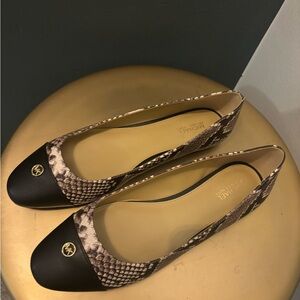 Michael Kors Black and Brown Loafers